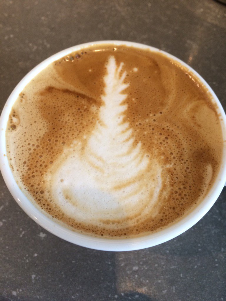 Kundun66's tweet photo. Today's #latteart Im sloooowly making progress here at #GraceInTheKitchen https://t.co/bEY1VbgctB