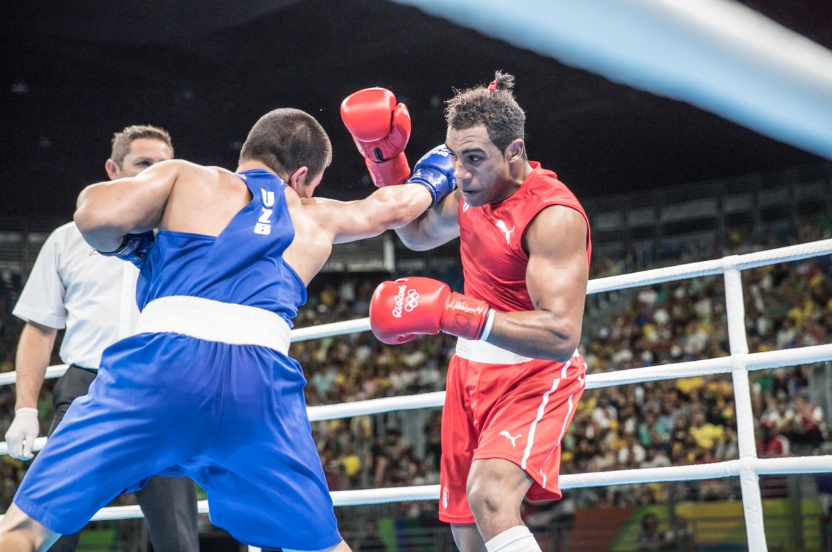 IBA_Boxing's tweet photo. #Rio2016 #OlympicGames FINAL
Men's 75kg - Arlen LOPEZ #CUB WP 3:0 vs Bektemir MELIKUZIEV #UZB
#Boxing #AIBA https://t.co/i9GkfJVHtq