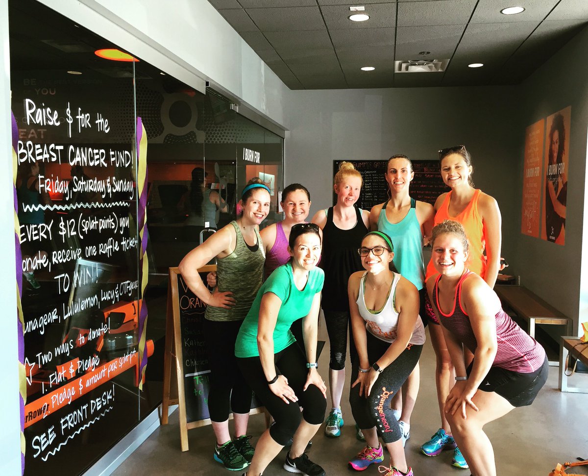 ADSchrimp's tweet photo. Day 20: my first workout at Orange Theory while also raising money for Breast Cancer Fund! #ClassPassChallenge https://t.co/w9psDQeN4n