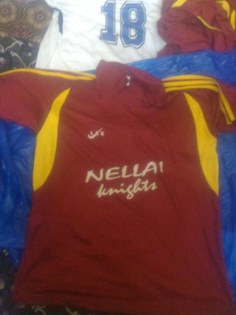 TPLCricket_'s tweet photo. @NellaiKnights #TPLCricket #jersey 👍👍 https://t.co/iVSXvIFzZQ
