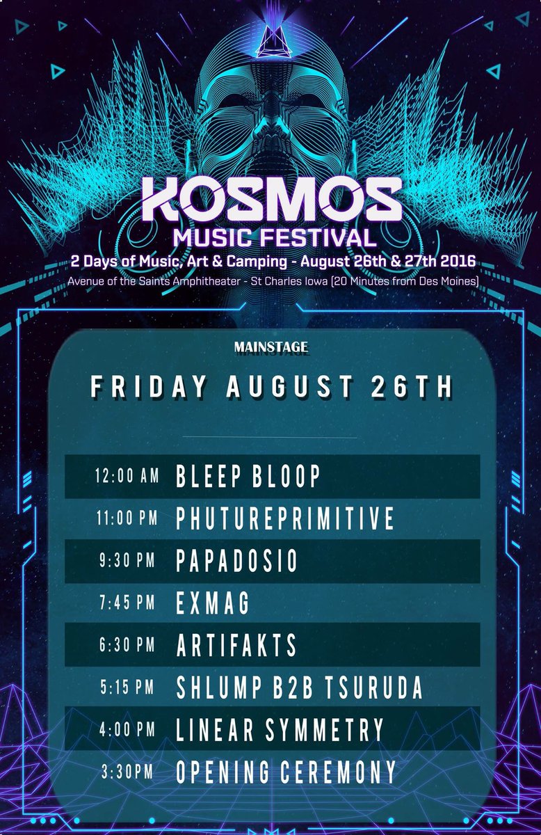 eclipse_iowa's tweet photo. Friday setup! #kosmos2016 @KosmosFest https://t.co/rORjK3KvnF