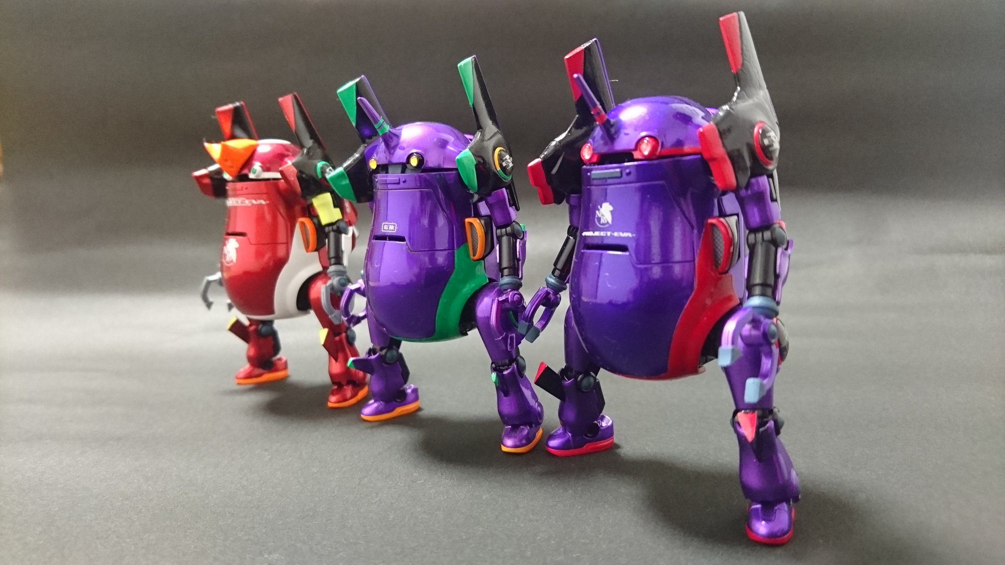 エヴァンゲリオン初号機 CHROME Ver. 100％＆400％ Bearbrick-Evangelion-Unit-1-