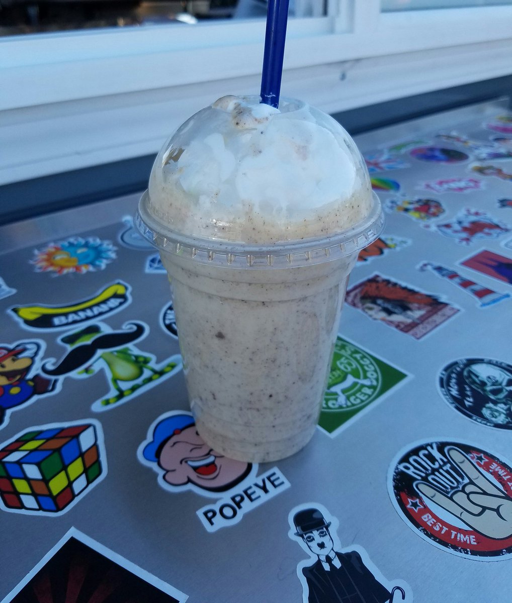 We've got cookie crumble milkshakes on the menu today! Come and see us at Gas and Go Chevron in Burlington until 8pm