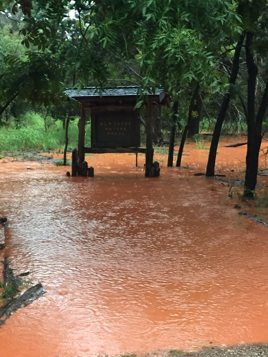 abilenesp's tweet image. Abilene State Park is closed due to flooding.