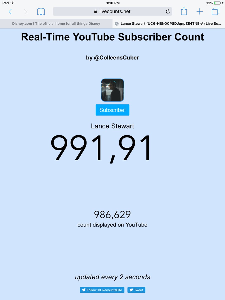 HttpBryanX's tweet photo. Ur so close lance I will be there when u hit 1mill hard work pays off @Lance210 https://t.co/qPz4qesAsl