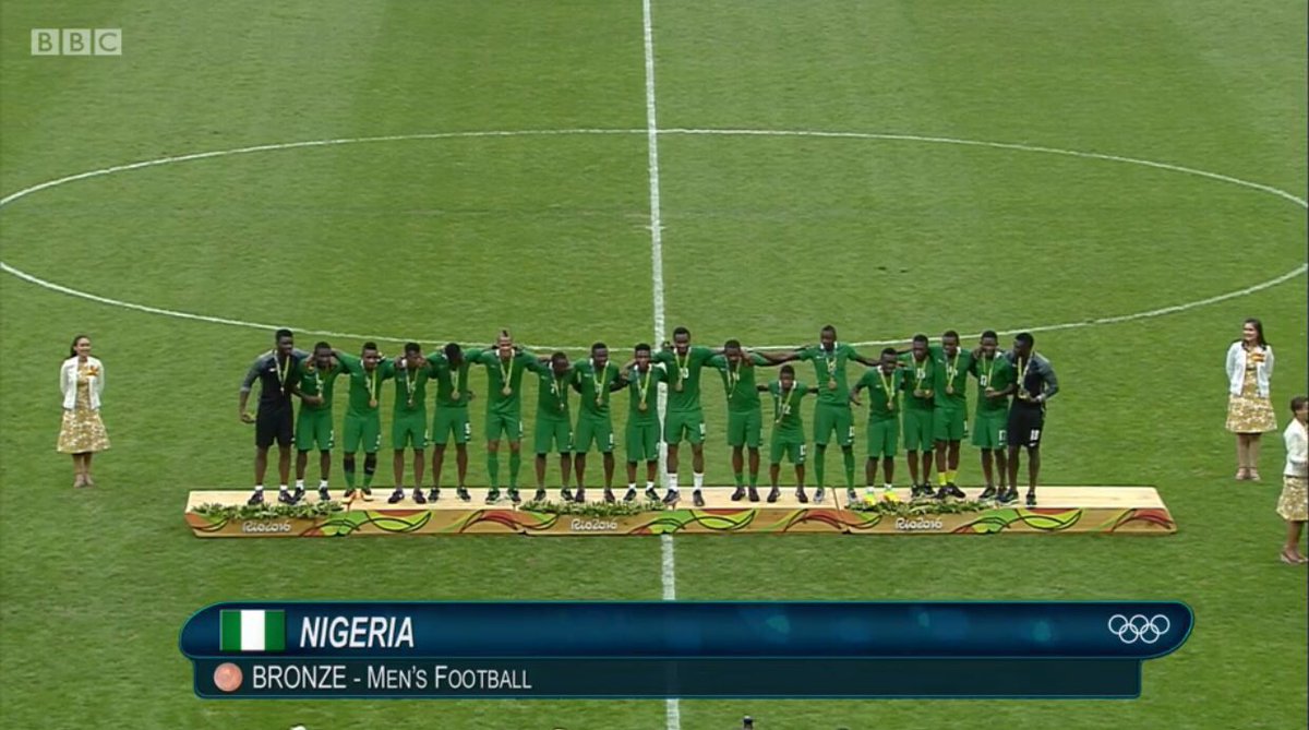 MissNigeriaUK_'s tweet photo. #NGR Men's Football Team beats Honduras and WINS Bronze in the Men's Football at #Rio2016
 
🙌👏💃🎊🎉 https://t.co/N1ooMPgag7