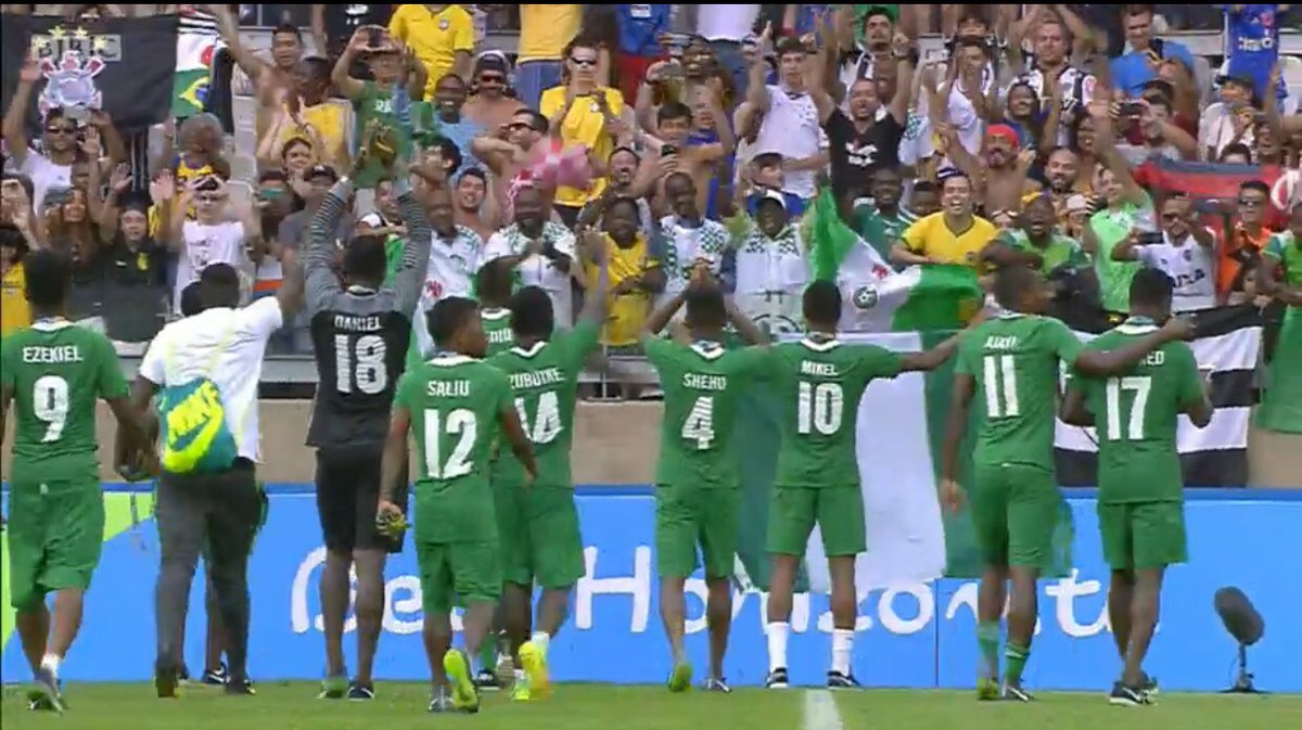 MissNigeriaUK_'s tweet photo. #NGR Men's Football Team beats Honduras and WINS Bronze in the Men's Football at #Rio2016
 
🙌👏💃🎊🎉 https://t.co/N1ooMPgag7