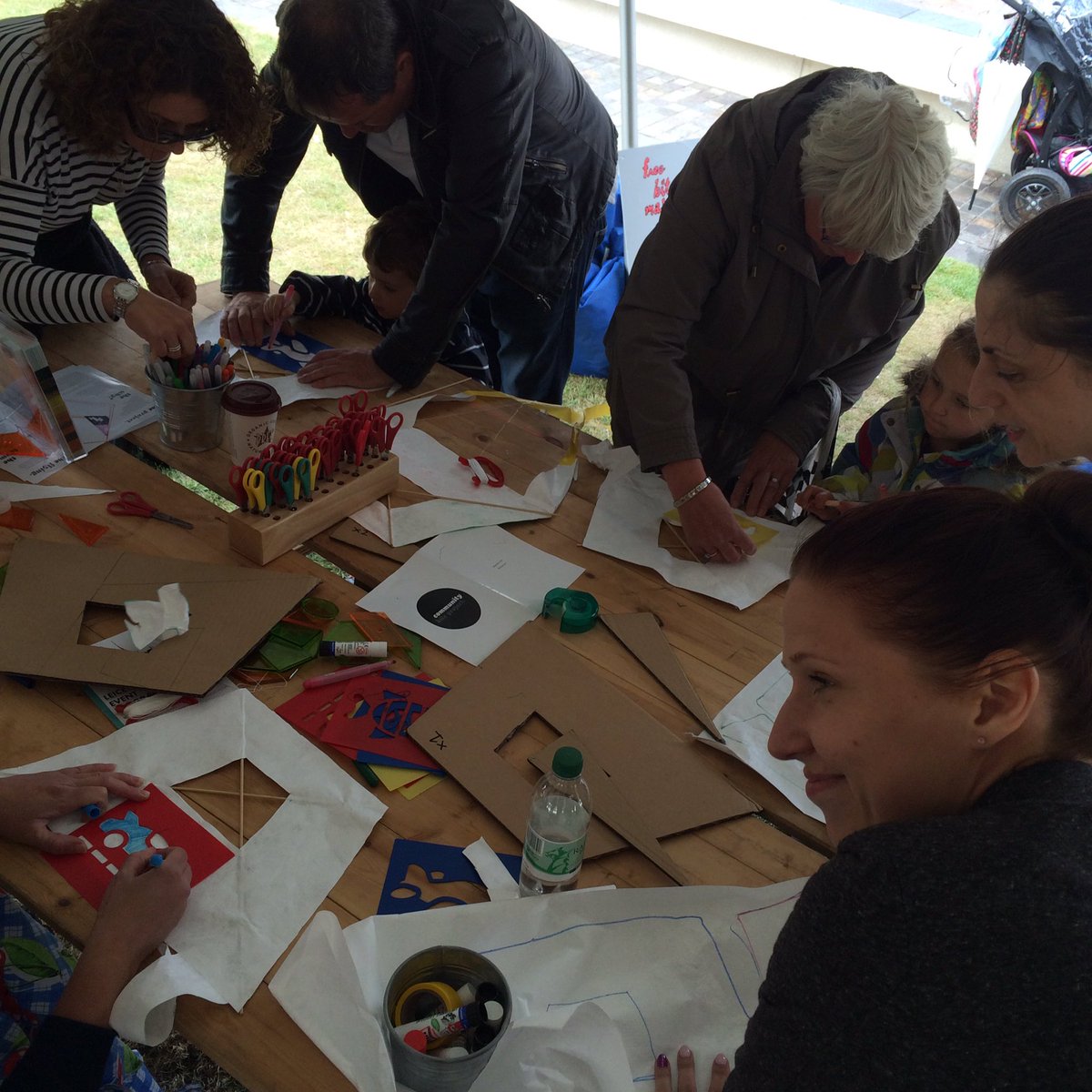 kiteproject's tweet image. Great day making &amp;amp; flying kites @JourneysFest today! See you tomorrow 11-4pm