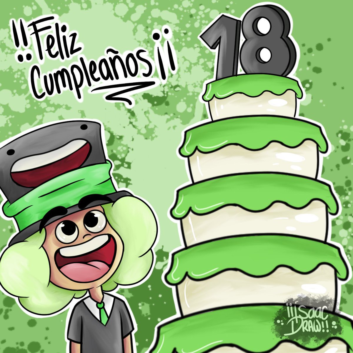 IsaacDSN's tweet photo. @AndresDrawing20 feliz cumpleaños ya te habia felicitado en skype pero pense que hoy no hibas a entrar... https://t.co/n0tEG4yGQv