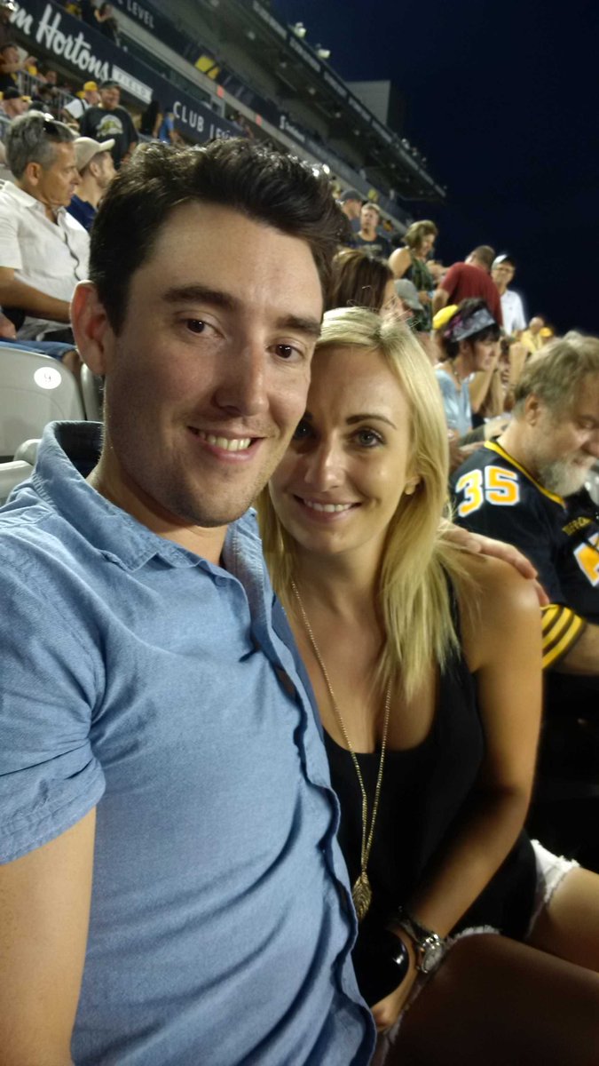 CassWN's tweet photo. Super fun times at #Ticats https://t.co/FvJ9p84ted