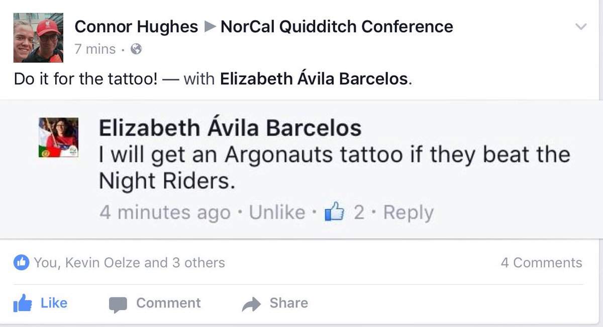 barcelosknows's tweet photo. Ridiculous shenanigans like this are why @NorCalQuidditch loves me. Consider the gauntlet thrown.  #MLQChampionship https://t.co/aZiPjGEAU1