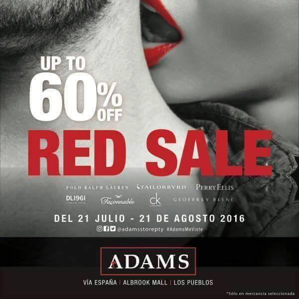 AdamsStorePTY's tweet image. Tenemos excelentes descuentos en nuestro gran RED SALE. ¡Visítanos y renueva tu look con nosotros!