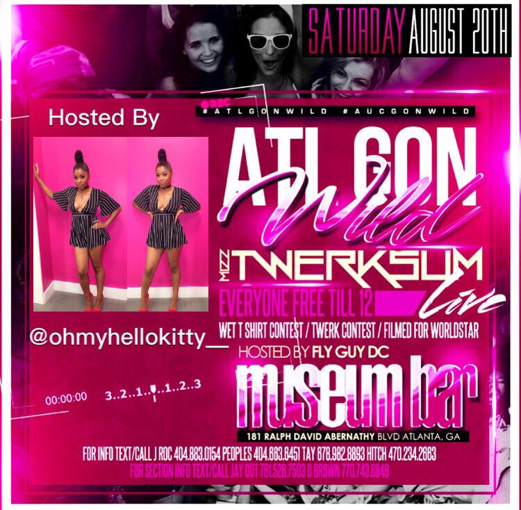 misskittyceo's tweet image. It's finna be LIT 😜 #AtlGonWild 😈