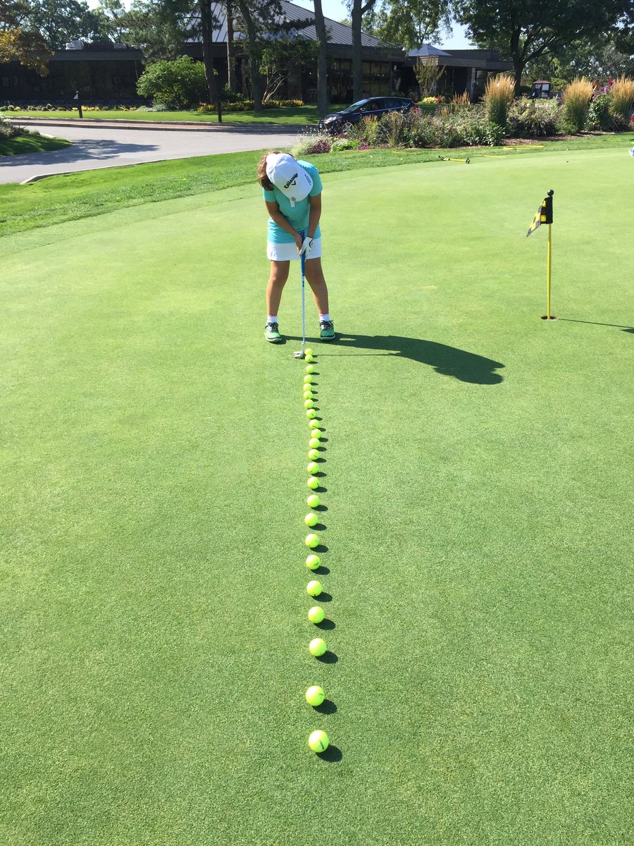 FocusGolfGroup's tweet photo. I ❤️ it when my Jrs create their own learning. #25balldrill #hercreation #ilovemyjob #academyatcreditvalley https://t.co/YQ2F5L5IpJ