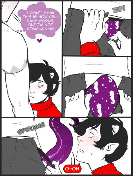 LewdestStrider's tweet image. Homestuck shit post comic fuckin yaoi here you go my children &amp;gt;:33