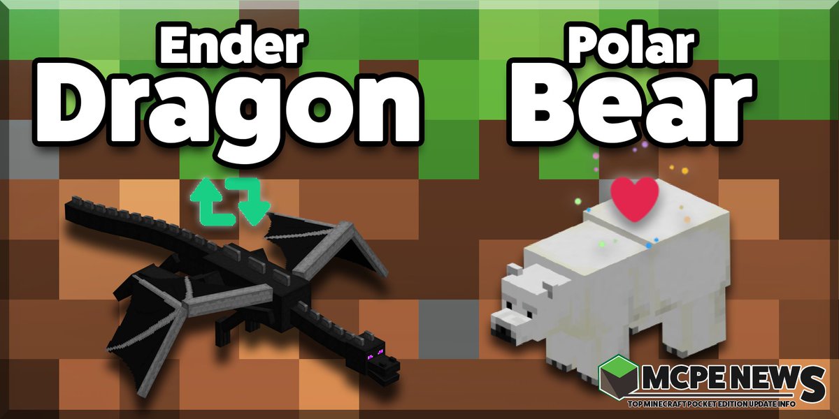 MCPE_News's tweet image. MCPE QUESTION: Would you rather have Ender Dragon or Polar Bear added first?

RT = Ender Dragon!
LIKE = Polar Bear!