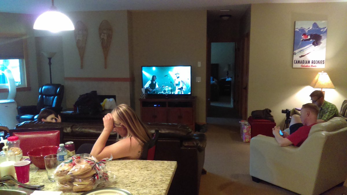 Streaming the final @thehipdotcom show in #Canmore. Thanks, <a href="/CBCCanada/">CBC Canadian News</a>. Rest easy, Gord. #TragicallyHip