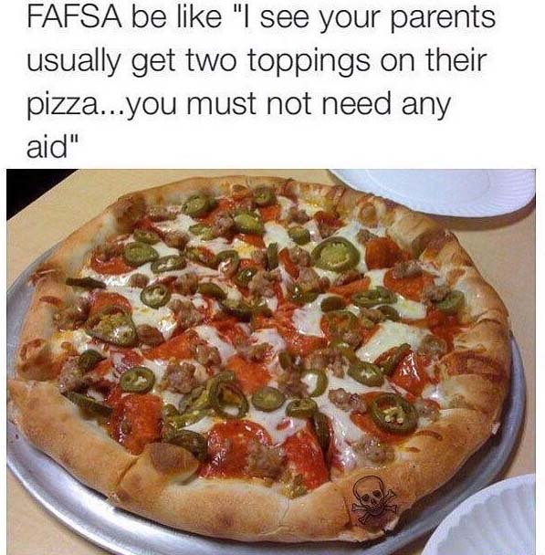 kaungko's tweet photo. #WhyTheyChargedMeExtra FAFSA probably told them I'm loaded https://t.co/n0FTI3GqzZ