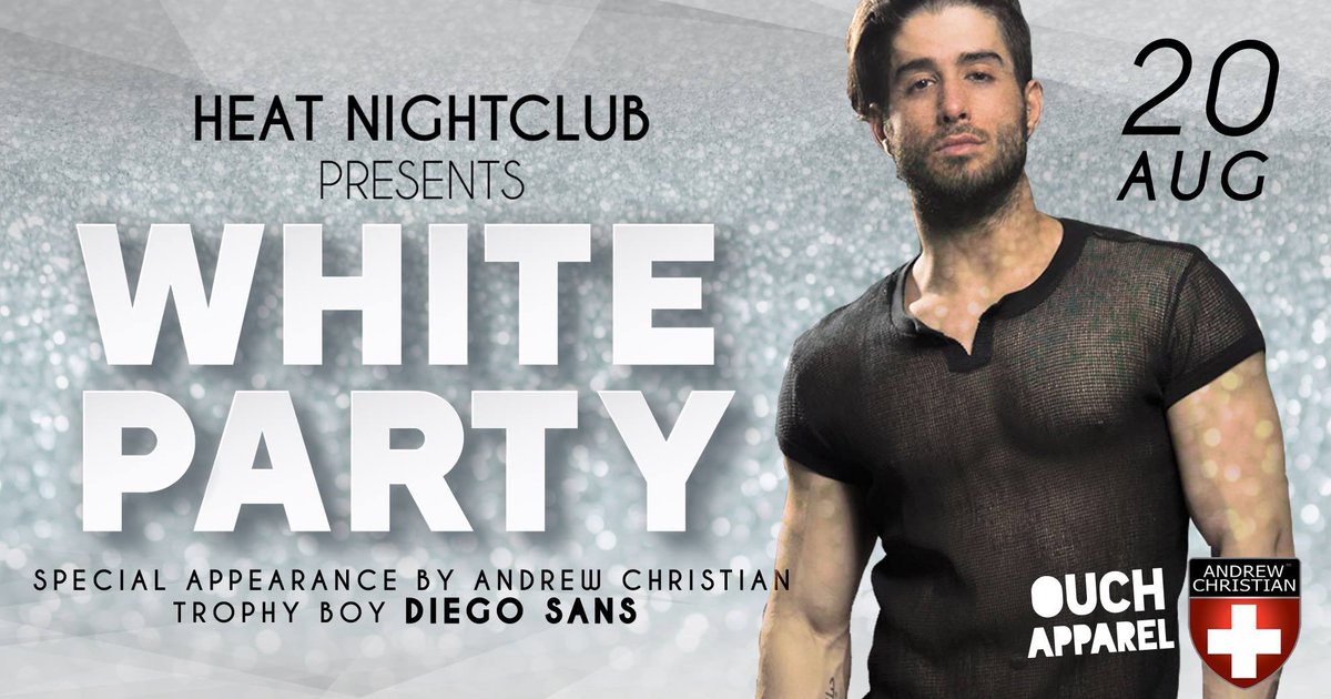 diegosansporn's tweet photo. Tonight! #andrewchristian #whiteparty #gayboy #men #pornstar #teamdiego #sanantonio #texas https://t.co/1I8PzSvMXY