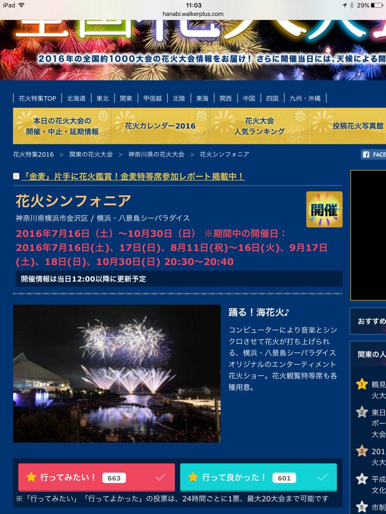 関東の花火大会 関東の花火大会