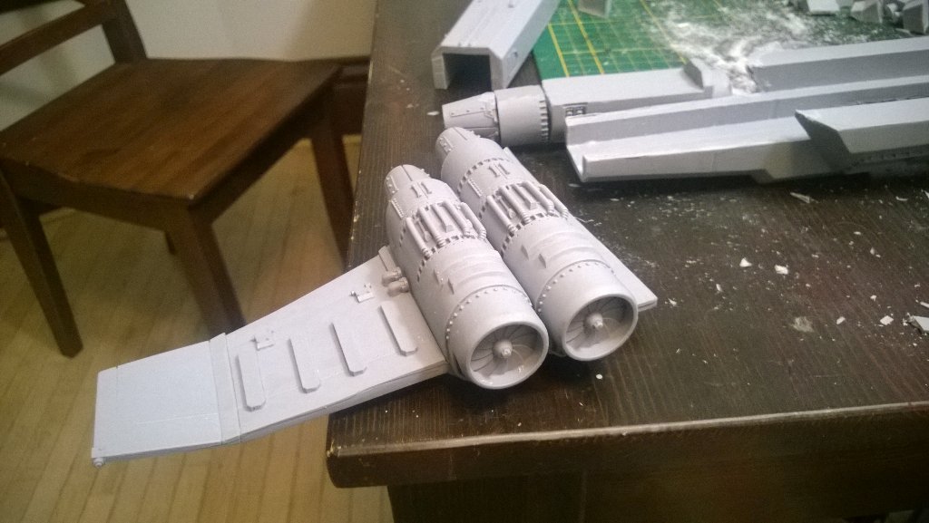 TIMOTEP's tweet photo. #marauderdestroyer WIP breaking out the big tools #40k #buildingforgeworld https://t.co/0mJsNZqIuz