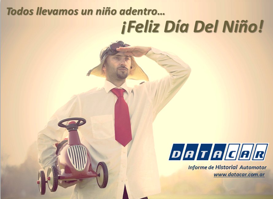 Todos llevamos un niño dentro...Feliz #DiaDelNino 
Averigua todo de tu próximo Auto Usado en datacar.com.ar