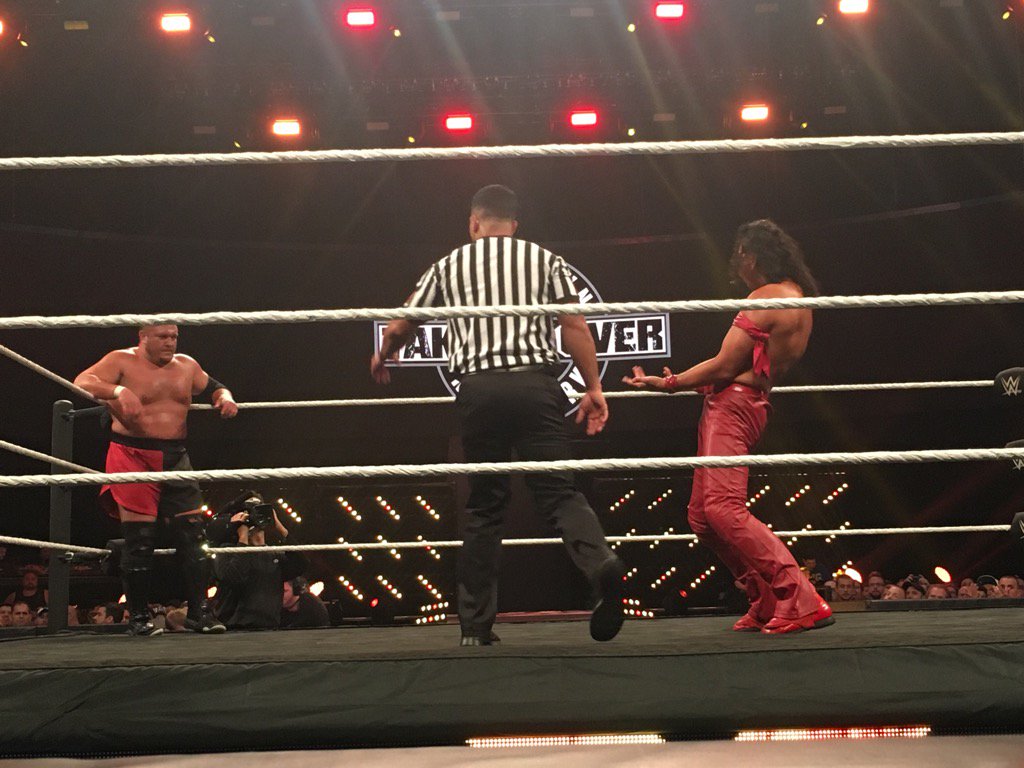 MercedesVarnado's tweet photo. I love wrestling #NXTTakeOverBrooklyn https://t.co/lrUaW9JeVr
