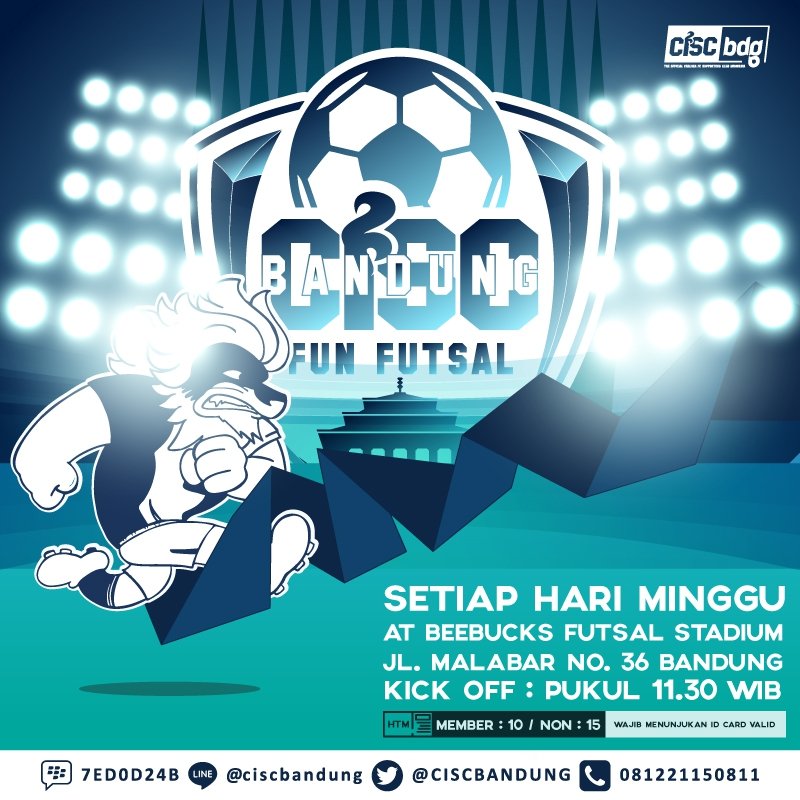 anddynurzaman's tweet image. Jangan lupa hari ini mampir ke Beebucks stadium  kita #FunFutsal bareng @CISCbandung 
#Ngesangkeun #CISCBDG