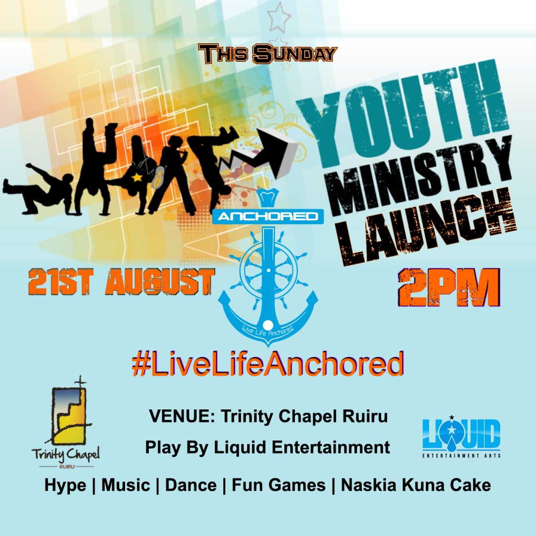 tcruiru's tweet photo. Today is DDAY #LiveLifeAnchored Youth Ministry Launch
@MciNgs @kinya_may @gitaumuchugia @shykoalice @ReichDevelopers https://t.co/vqyCz3rcqx