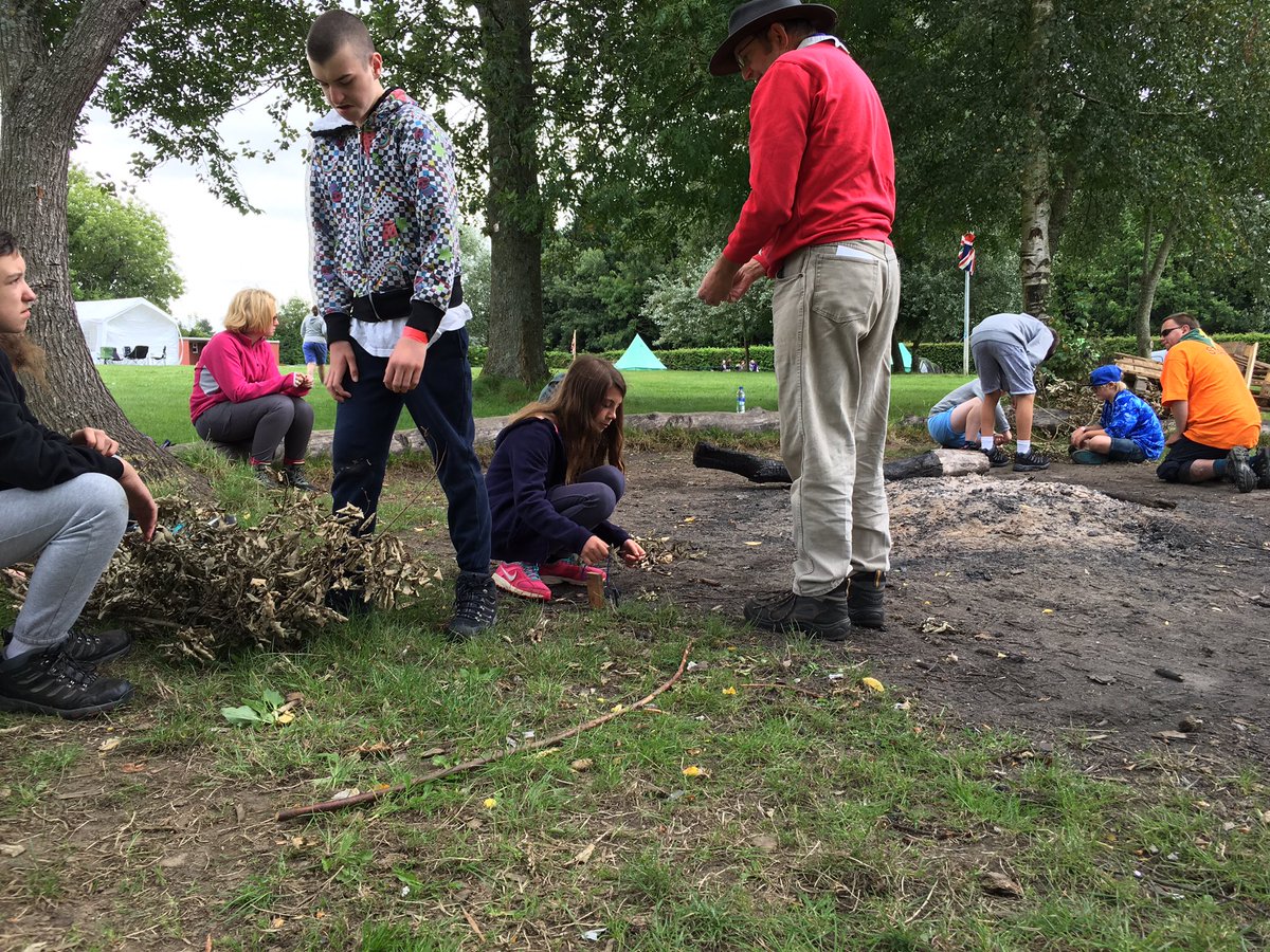 Onto day 2 at Summer Camp with the Scouts brushing up on their camp craft skills today. #iscout <a href="/hampshirescouts/">Hampshire Scouts</a>