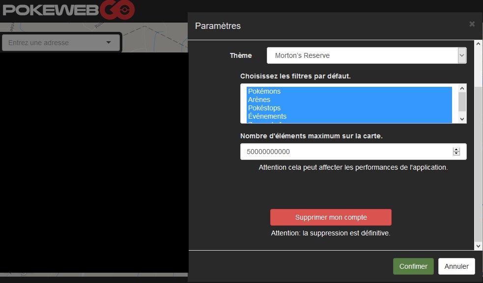 pokewebgo's tweet photo. @Slinoz Je t'invite à te rendre dans les paramètres. Une option permet de supprimer le compte https://t.co/gEejJchHuT