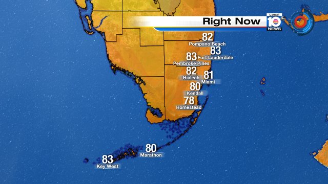 Good morning #Soflo! Temps getting a head start. It'll be sizzling by this afternoon. Today's High 94° #Flwx https://t.co/4le0YqaWNy