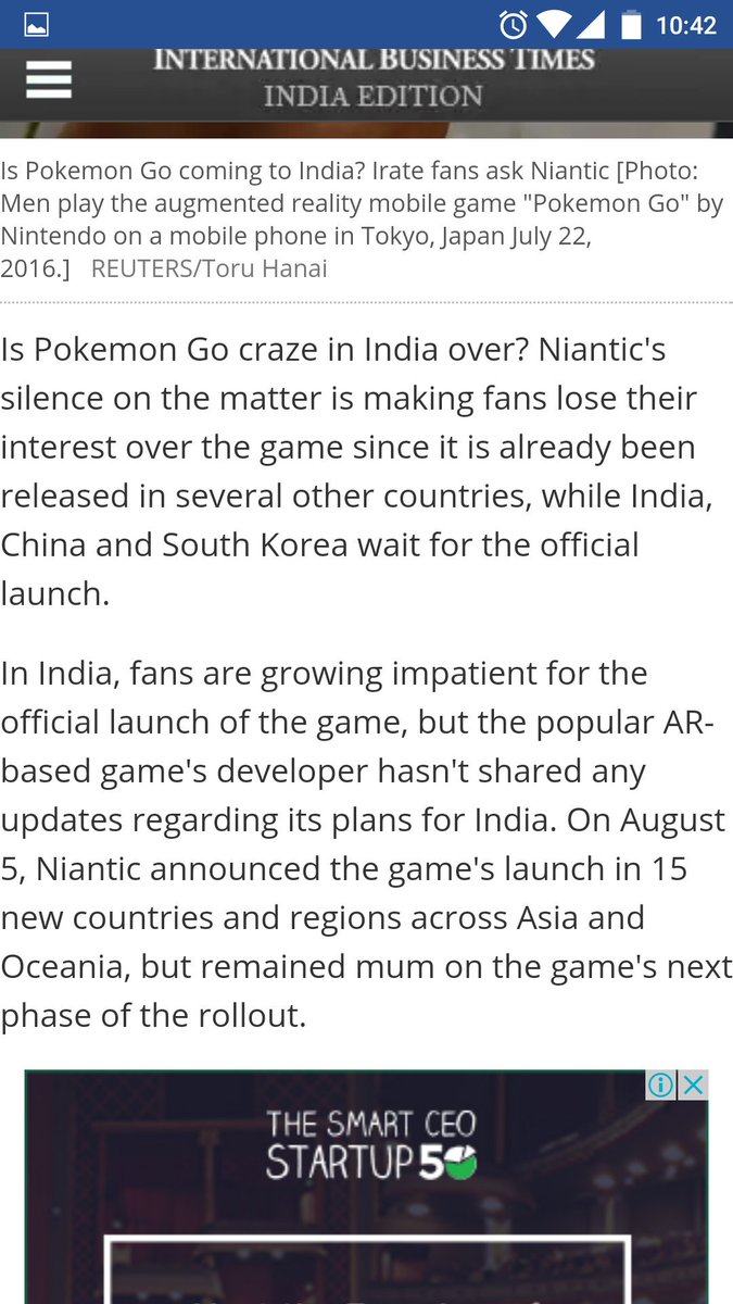 vignesh_sarang's tweet photo. @johnhanke Wat a great way to make it to the news here in INDIA..All becoz of ur Ignorance #bringpokemongotoindia https://t.co/n6hqzOSF02