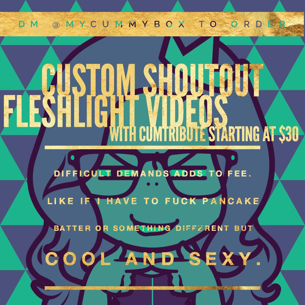 Mycummybox's tweet photo. I will attach your name or twitter handle to my fleshlight and fuck it til I cum for you! We can spice it up also! 😘 https://t.co/Z7zNr4Fv9J