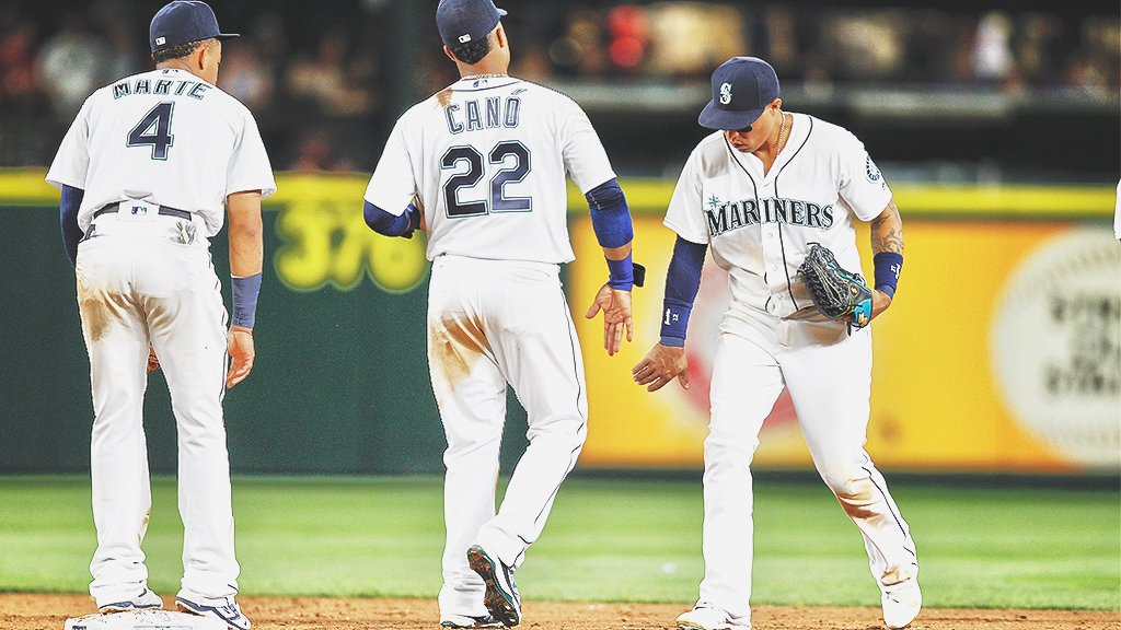 Mariners's tweet photo. Eight straight at home.
12 of 15, 14 of 18.
A.L.'s best since the break.
One out of a playoff spot.

#KeepFighting https://t.co/NK47kZPH4V