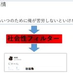 社会性フィルター怖すぎw強すぎるだろw