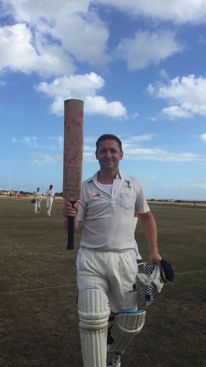 Hundred for <a href="/StefanClifford/">Stefan Clifford</a> yesterday #NCCL #southwold <a href="/garrardandflack/">Garrard & Flack Cricket Bats</a>