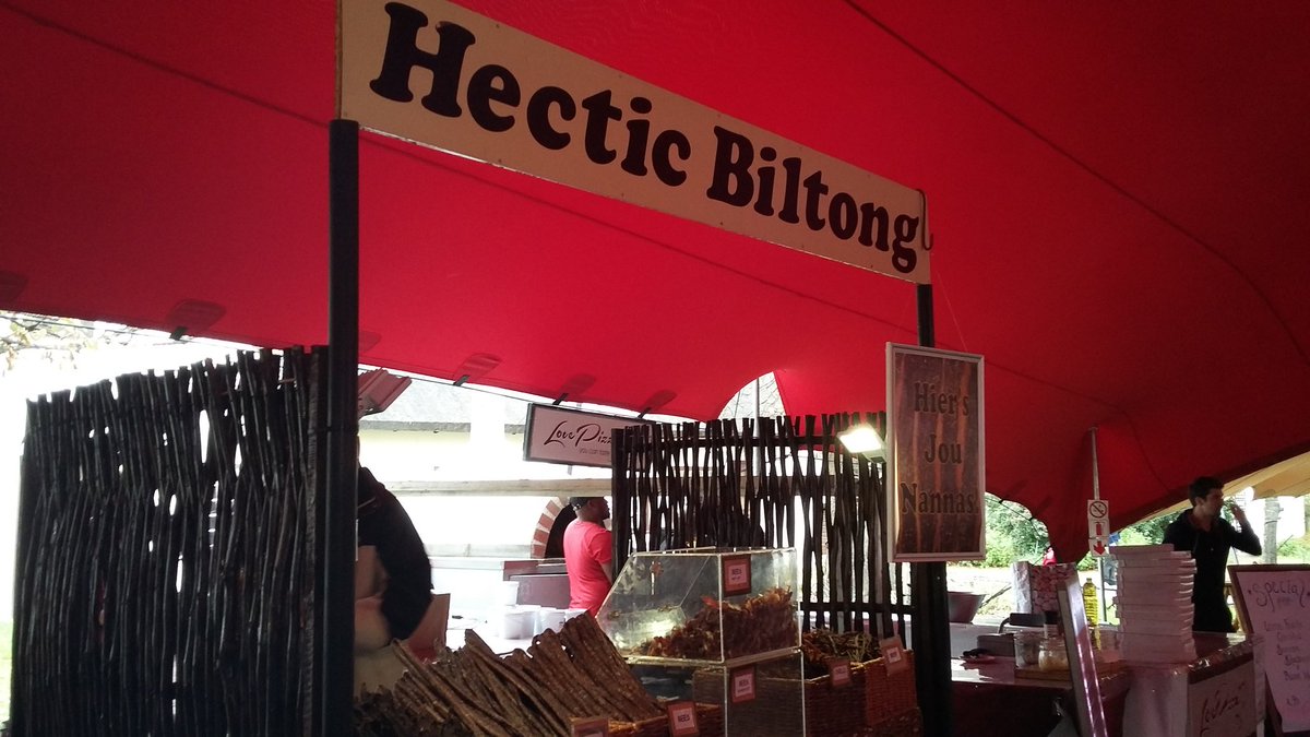 For the #biltong lovers, get some great beef, kudu &amp; more! #HecticBiltong <a href="/WChocFest/">WChoc Festival</a> #WinelandsChocolateFestival