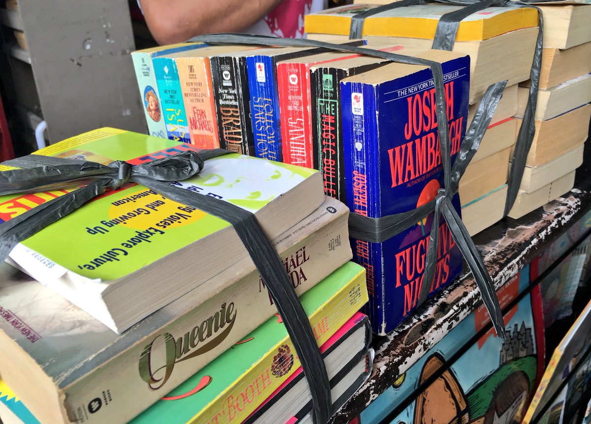AbbieReal's tweet photo. Mom got 20 books, I got 7 books. We only paid P540. I mostly got fiction and a Clinton exposé. #BookForLess https://t.co/HCRSH7kyRx