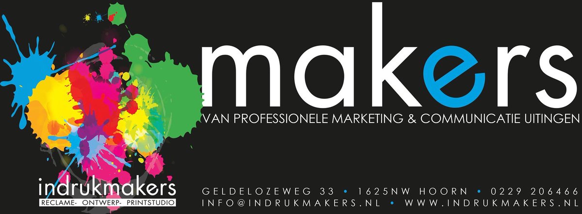 Indrukmakersbv's tweet photo. #indrukmakers #makers #reclame #ontwerp #printstudio https://t.co/2MLeOx2e4L