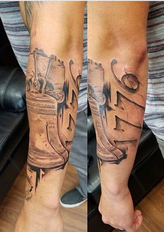 TheyCallMeSaltyAF on X: "Liberty Bell 1776 #tattoo https://t.co/3m32kAy3YB" / X
