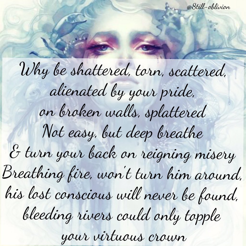 Still_oblivion's tweet image. Your pride splattered on walls you broke ~ #poetrychallenge #promptwords #poem #vss #poetry #InstagramStories
