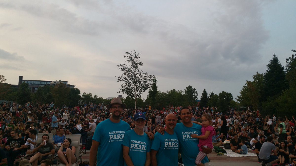 viraniarif's tweet photo. Bringing thanks last night to the friends of @SoraurenPark for gathering 1000+ in our community to share #TheHip https://t.co/r1YXMt7km6