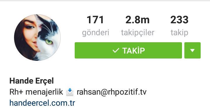 HANDE ERÇEL FANPAGE (@handeercelnew) on Twitter photo #HandeErçel resmi instagram hesabında 2.8m takipçiye ulaşmıştır..🙏🎉👏 #HandeErçel resmi instagram hesabında 2.8m takipçiye ulaşmıştır..🙏🎉👏
