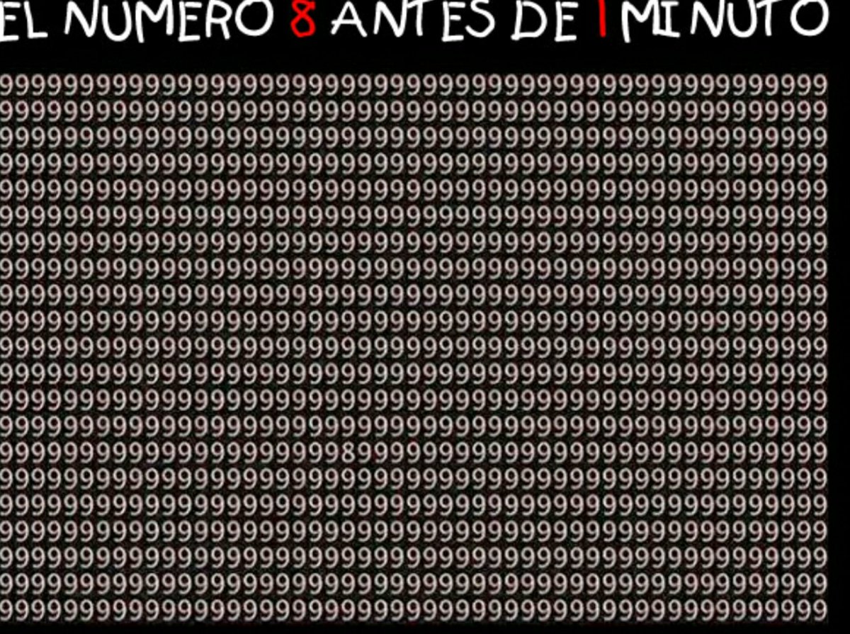 Nuriasalafh's tweet image. @SonyMusicSpain @CD9 #RetoCoder les reto a encontrar el n antes de un minuto #Codersespañolas