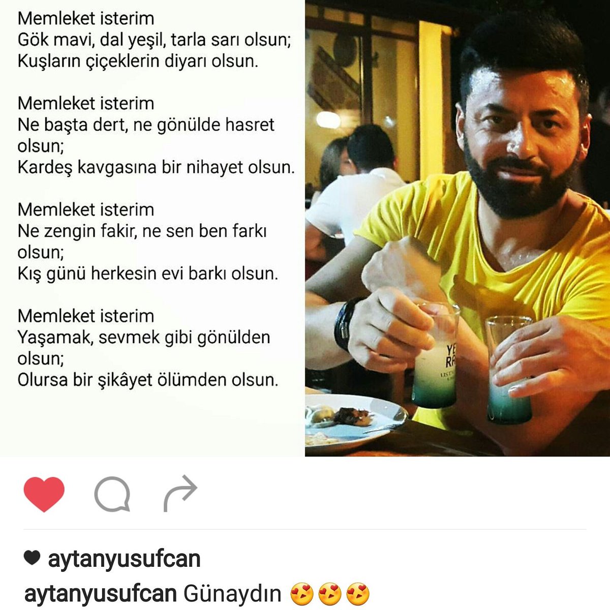 Hayattaki en güzel şey sevgidir 😍
