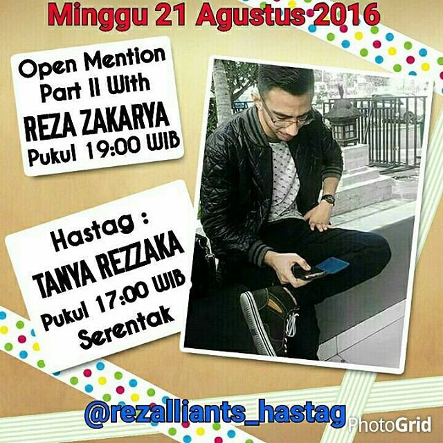 TANYA REZZAKA bingung mau tanya apa temen temen dah pada nanya