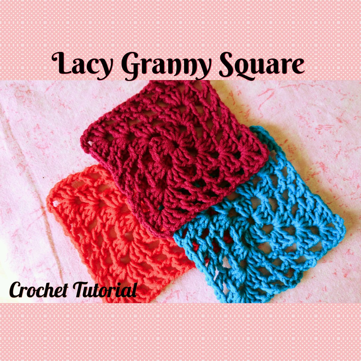 Pearlcrochet's tweet photo. Crochet Easy Lacy Granny Square ♥. Free tutorial now up on my channel. https://t.co/2bGFfUEWPO #crochet https://t.co/fkWLHpOxrc
