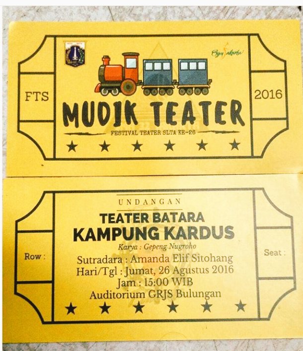 Udah H-5 loh guys !!
Yuk buruan borong tiketnya biar bisa nonton pertunjukan kita.
Cuman 25k koq. 
#kampungkardus