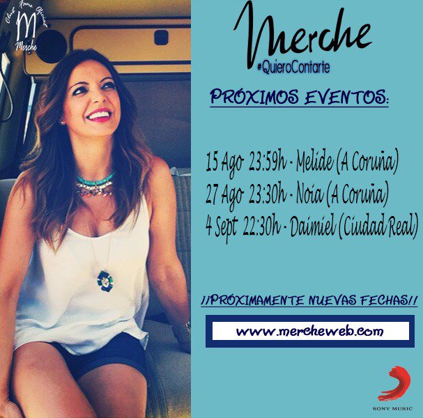 CFMercheAlicant's tweet photo. Próximos conciertos de @MercheOficial https://t.co/mf5DujEEtW